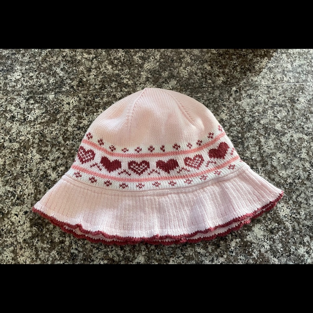 Janie & Jack Heart Valentine Hat 12-24 month